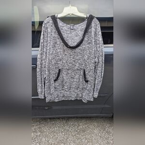 Miss Chievous Gray Cowl Neck Sweater